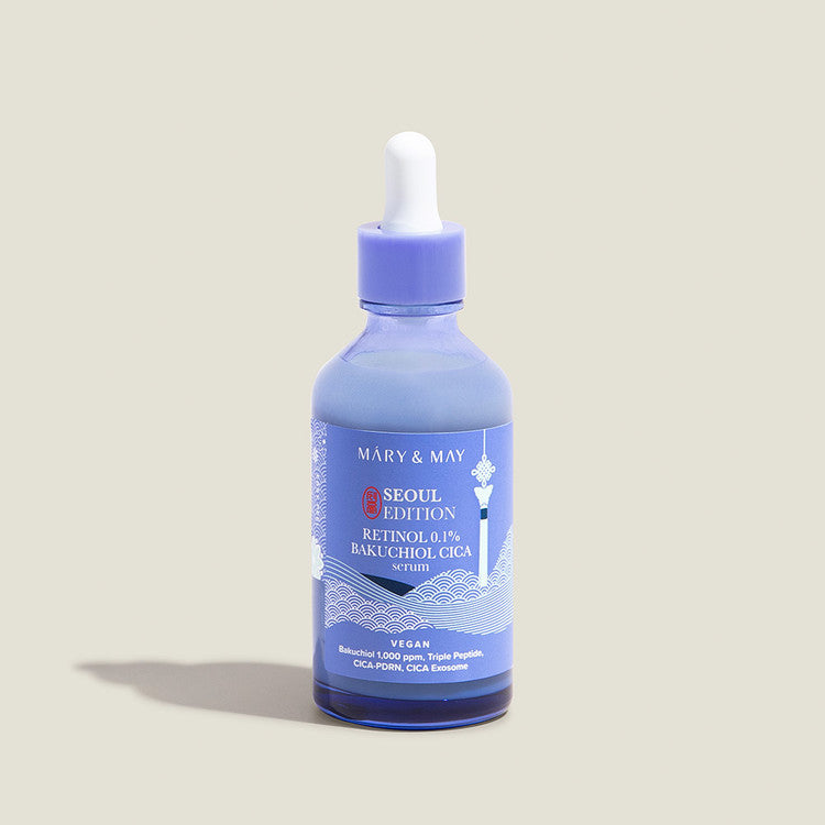 Mary&May - Retinol 0.1% Bakuchiol CICA Serum - Beginner retinol serum - 80ml