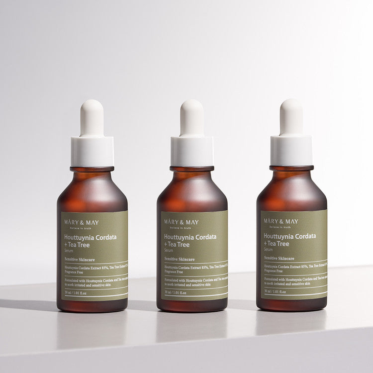 Mary&May - Sérum Houttuynia Cordata + Tea Tree - Sérum apaisant pour la peau - 30ml