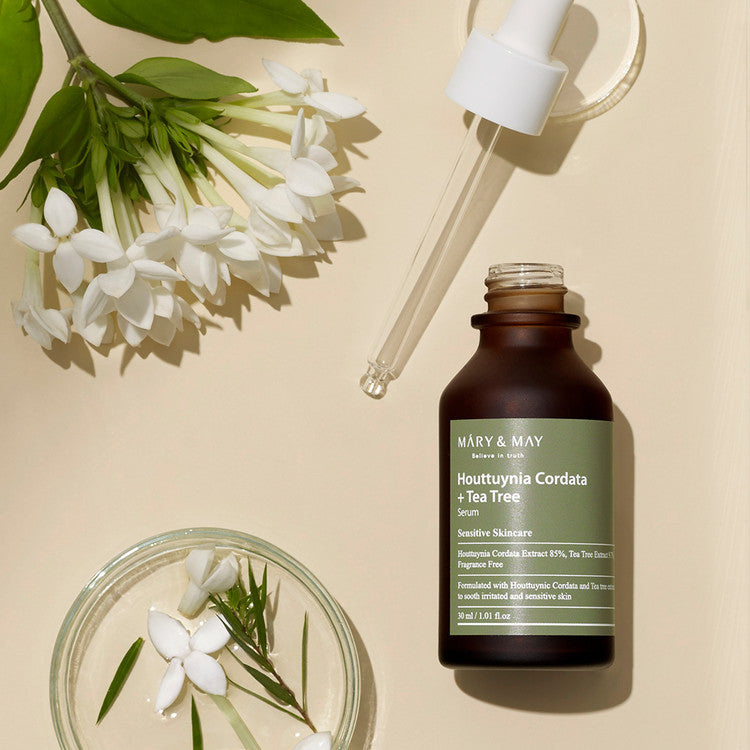 Mary&May - Sérum Houttuynia Cordata + Tea Tree - Sérum apaisant pour la peau - 30ml