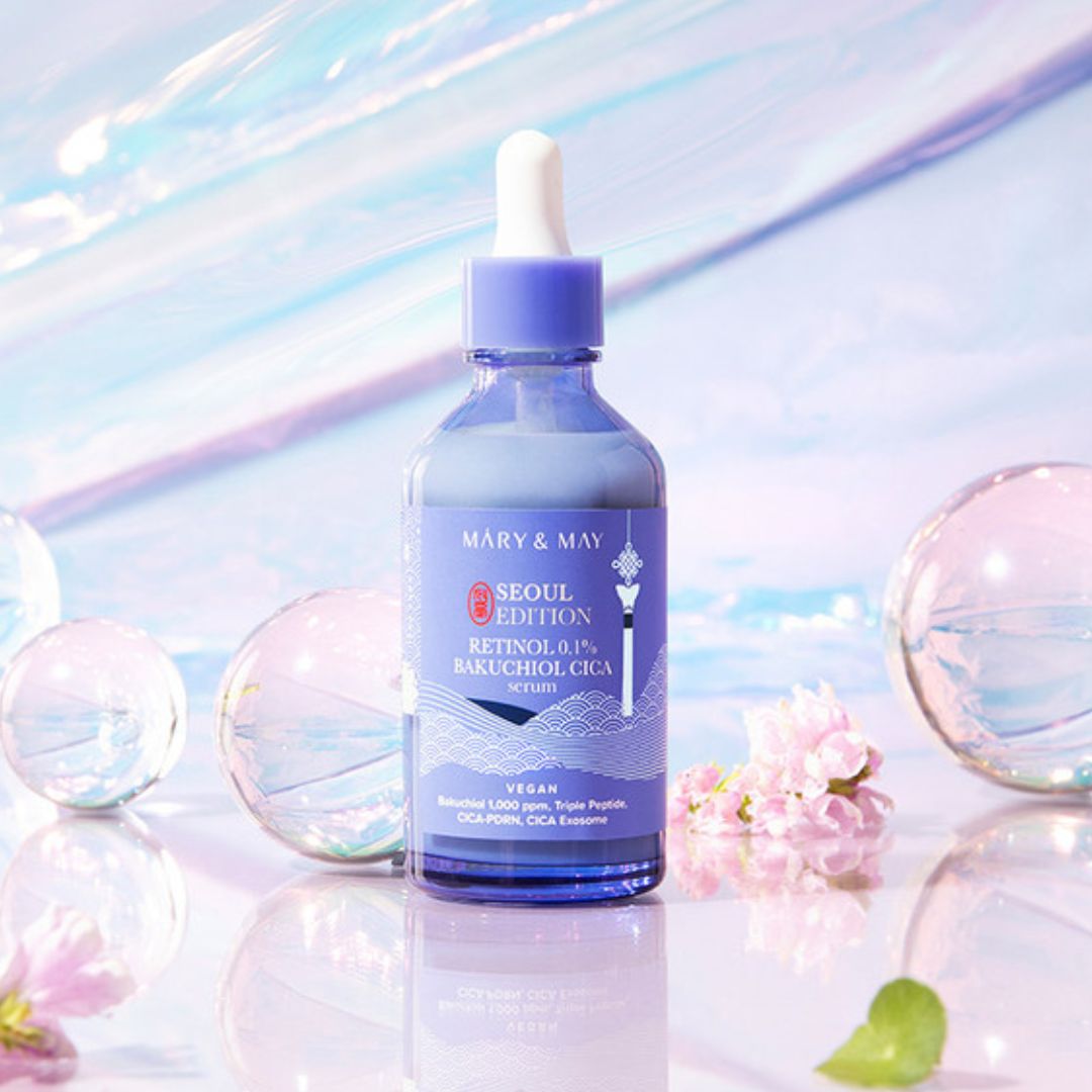 Mary&May - Retinol 0.1% Bakuchiol CICA Serum - Beginner retinol serum - 80ml